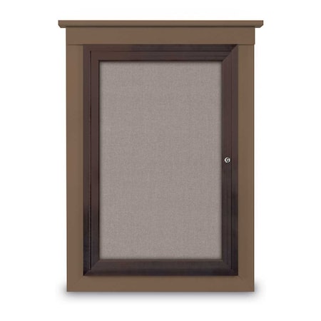 United Visual Products Single Door Enclosed Cathedral Letterboa UV1300CD-BLACK-GREEN